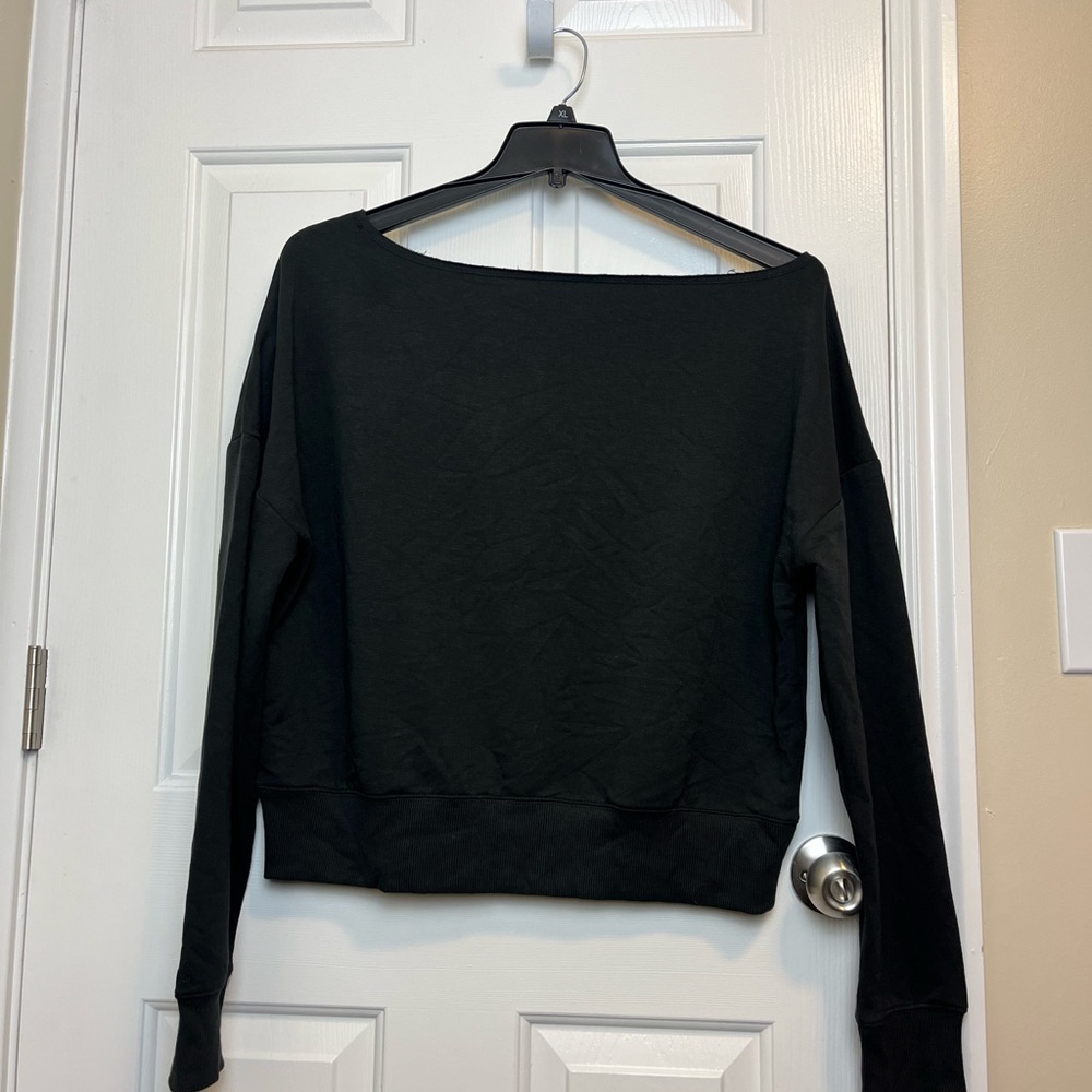 ⭐ NWT DSG Black Off-Shoulder Sweatshirt - Picture 3 of 5
